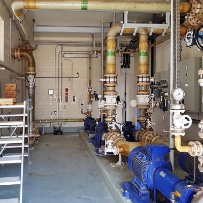Wartung und Instandhaltung Pumpenstation